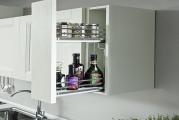 Twi-tier pull-out unit with melamine bottom