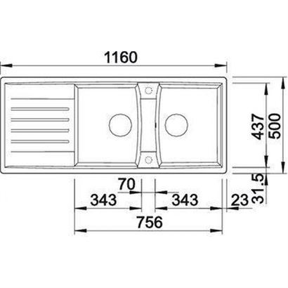 SINK BLANCO 00524989